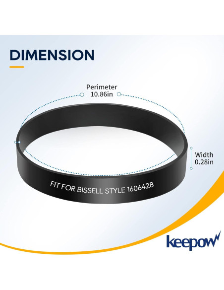Cinturones de Reemplazo KEEPOW para Bissell ProHeat 2X - Paquete de 2 Cinturones de Reemplazo KEEPOW para Bissell ProHeat 2X - Paquete de 2