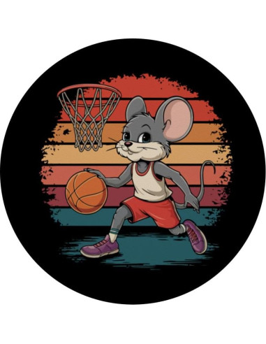 PopSockets Adhesivo PopGrip Ratón Vintage Baloncesto