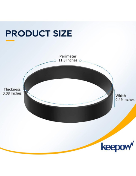 Cinta de Aspiradora KEEPOW 1604895 para Bissell Powerforce Compact - 2 Paquete Cinta de Aspiradora KEEPOW 1604895 para Bissell Powerforce Compact - 2 Paquete