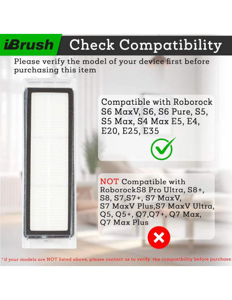 Filtros HEPA Roborock S5 Max S50 S55 S6 Pure - 2 Piezas Filtros HEPA Roborock S5 Max S50 S55 S6 Pure - 2 Piezas
