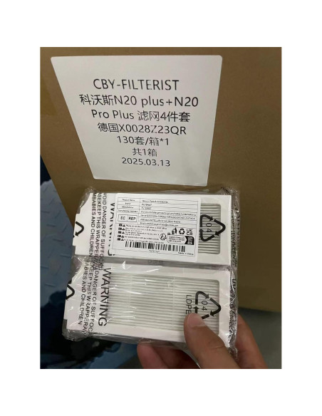 Filtros HEPA de Reemplazo FILTERIST N20 Plus - 4 Piezas Filtros HEPA de Reemplazo FILTERIST N20 Plus - 4 Piezas