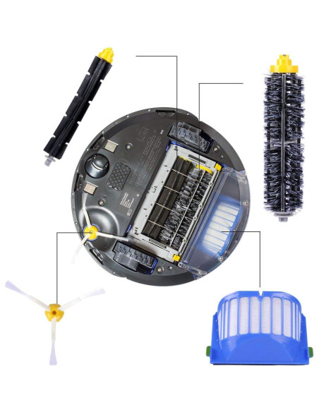 Kit de Reemplazo KEEPOW para iRobot Roomba 600 Series - 12 Piezas Kit de Reemplazo KEEPOW para iRobot Roomba 600 Series - 12 Piezas