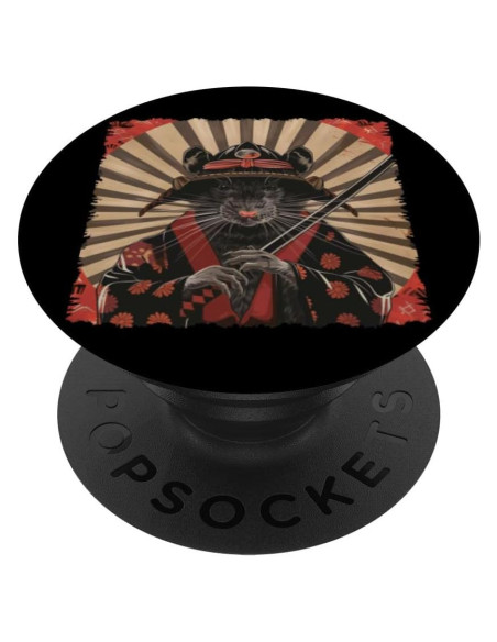 PopSocket Adhesivo Ratón Samurai Japonés Vintage 10.9x8.6cm PopSocket Adhesivo Ratón Samurai Japonés Vintage 10.9x8.6cm