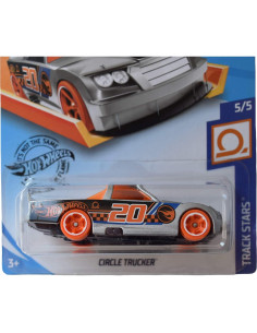 Camión Circular Hot Wheels Track Stars 1:64 Plata/Naranja 2