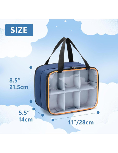 Bolsa de Almacenamiento Luxja para Camiones Monstruo 1:64 Azul Bolsa de Almacenamiento Luxja para Camiones Monstruo 1:64 Azul