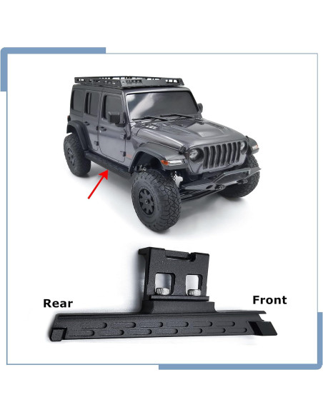 Pedales Lateral Rock Sliders Zolikar para Kyosho Mini Z 1/24 Pedales Lateral Rock Sliders Zolikar para Kyosho Mini Z 1/24