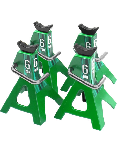 4 Soportes de Juguete RC Vgoohobby Metal Simulación Verde 4 Soportes de Juguete RC Vgoohobby Metal Simulación Verde