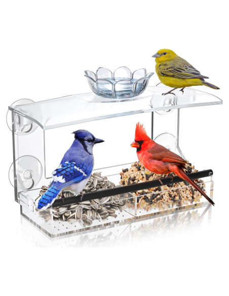 Comedero para Aves de Ventana Tc-DcDM Acrílico Transparente Comedero para Aves de Ventana Tc-DcDM Acrílico Transparente