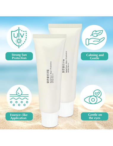 Protector Solar Orgánico SPF50 Alivio Sol - Cuidado Piel Coreano