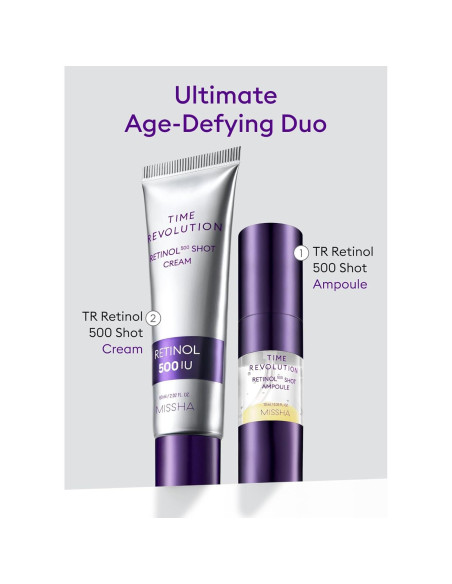 Suero Facial MISSHA Time Revolution Retinol 9.8 ml - Hidratación y Elasticidad Suero Facial MISSHA Time Revolution Retinol 9.8 ml - Hidratación y Elasticidad