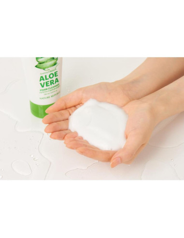 Limpiador Espumoso Nature Republic Aloe Vera 150ml Hidratante