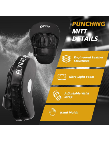 Mitones de Boxeo FIVING - Almohadillas Curvadas Unisex