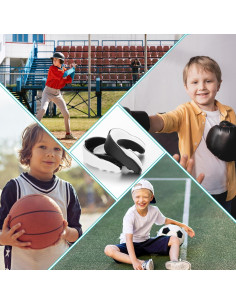 Protector Bucal Deportivo Gjinxi para Frenos - 2 Pcs Negro y Blanco 2