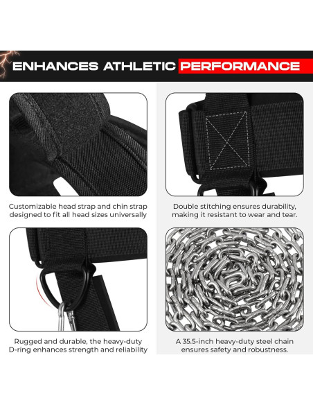 Arnés de Entrenamiento de Cuello SAWANS - Ajustable, Neopreno Arnés de Entrenamiento de Cuello SAWANS - Ajustable, Neopreno