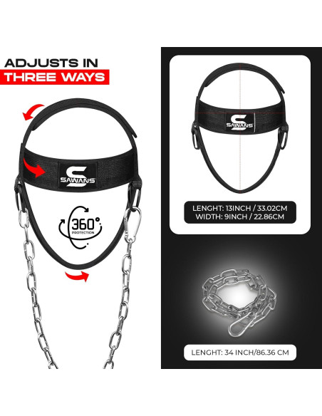 Arnés de Entrenamiento de Cuello SAWANS - Ajustable, Neopreno Arnés de Entrenamiento de Cuello SAWANS - Ajustable, Neopreno