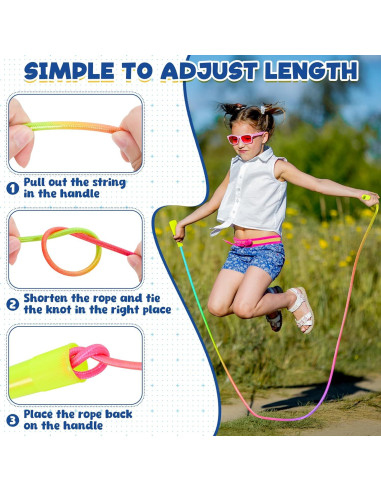 Cuerda de Salto ZATAYE para Niños 2.3m Nylon Multicolor 6pcs