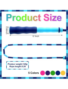 Cuerdas de Saltar Yunsailing 20 Piezas Ajustables 2.74m 2