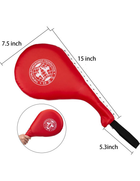 Almohadillas de Patada Nicunom 2 Piezas 38x19cm Karate Taekwondo Almohadillas de Patada Nicunom 2 Piezas 38x19cm Karate Taekwondo