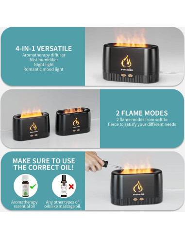 Difusor de Aceite Esencial HOMDIS FD200-BLK-3-HOD 250ml