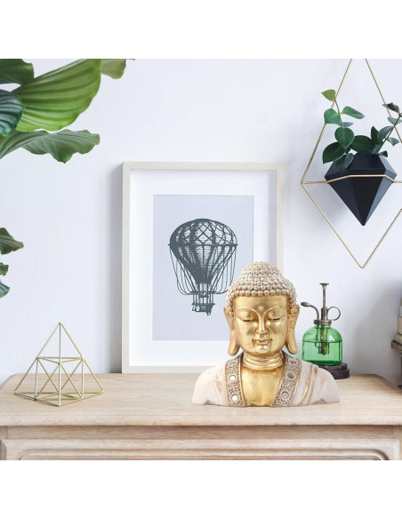 Estatua de Buda Dorada 24.13 cm - Decoración Zen y Meditación Estatua de Buda Dorada 24.13 cm - Decoración Zen y Meditación
