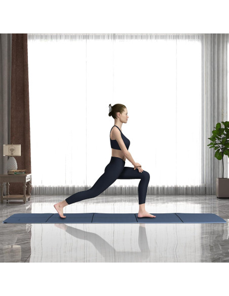 Esteras de Yoga Plegables READAEER 6mm Antideslizantes Azul Esteras de Yoga Plegables READAEER 6mm Antideslizantes Azul