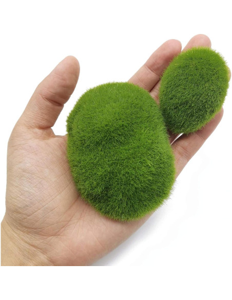 Rocas de Musgo Artificial RONYOUNG 40 Piezas Decorativas Rocas de Musgo Artificial RONYOUNG 40 Piezas Decorativas