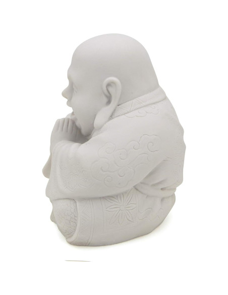 Estatua de Buda Feliz Culture Spot - Figurita Zen Blanca 19 cm Estatua de Buda Feliz Culture Spot - Figurita Zen Blanca 19 cm