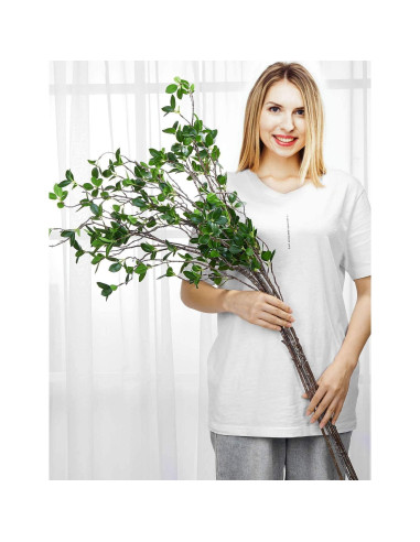 Ramas Artificiales de Eucalipto HWL 110 cm Verde (6 pcs)