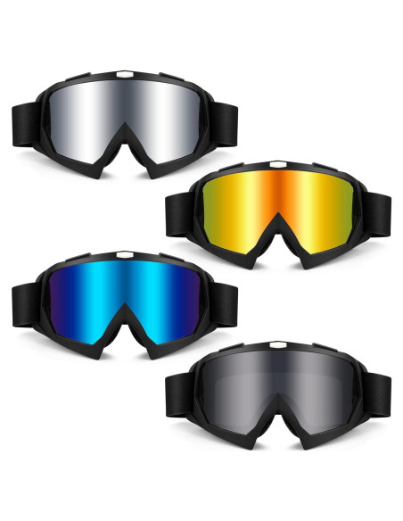 Gafas de Motociclismo Tallew 4 Paquetes Anti Rayones Gafas de Motociclismo Tallew 4 Paquetes Anti Rayones