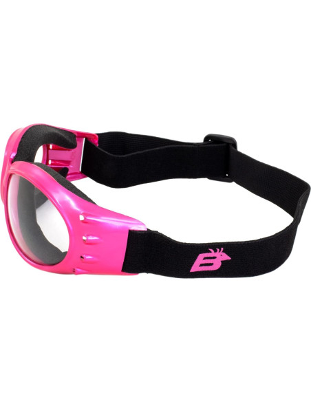 Gafas de Moto Birdz Eyewear Eagle Rosa con 2 Lentes Gafas de Moto Birdz Eyewear Eagle Rosa con 2 Lentes