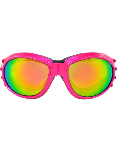 Gafas de Moto Birdz Eyewear Eagle 3 Pares Rosa Lentes Espejo