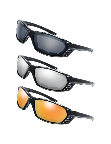 Gafas de Motocicleta The Fresh con Lentes UV400 - 3 Pares Gafas de Motocicleta The Fresh con Lentes UV400 - 3 Pares