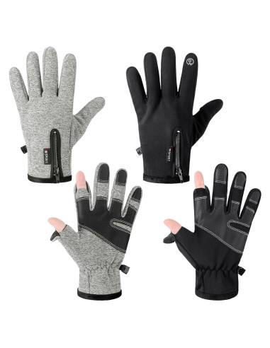 Guantes Sin Dedos Impermeables Bencailor para Hombre - 2 Pares