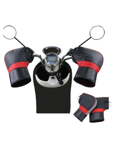 Guantes de Manillar HKSICHENGKEJI Térmicos Impermeables para Motocicleta Guantes de Manillar HKSICHENGKEJI Térmicos Impermeables para Motocicleta
