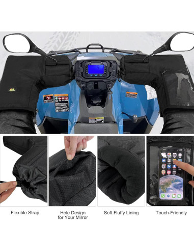 Guantes MYDAYS ATV Mitones Táctiles Impermeables 39.9x38.1cm