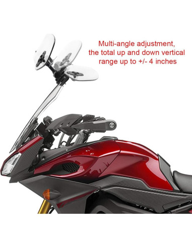 Extensión de Parabrisas Motoparty Universal Ajustable para Moto