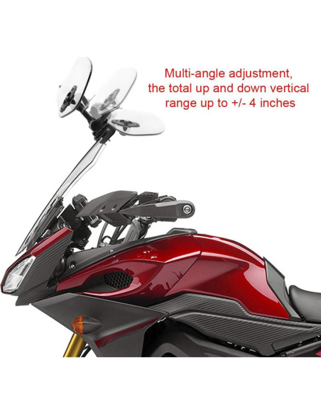 Extensión de Parabrisas Motoparty Universal Ajustable para Moto Extensión de Parabrisas Motoparty Universal Ajustable para Moto