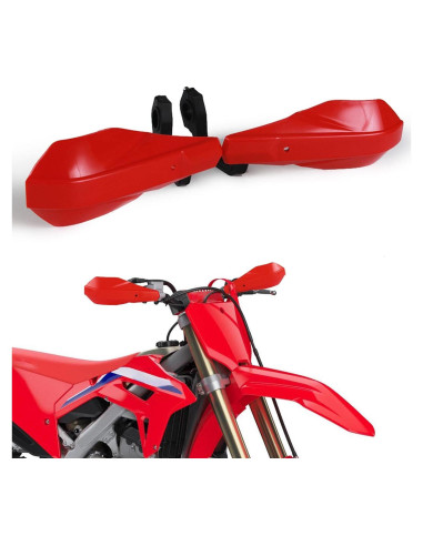 Protectores de Manos AnXin para Motocicleta 7/8" y 1 1/8" Rojo