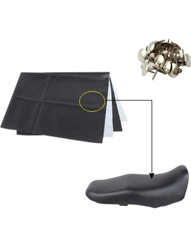 Funda de Asiento de Motocicleta MOTOBA de Cuero Sintético 100x70cm