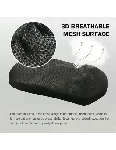 Cubierta de Asiento de Motocicleta Shakas Negra 61x94 cm
