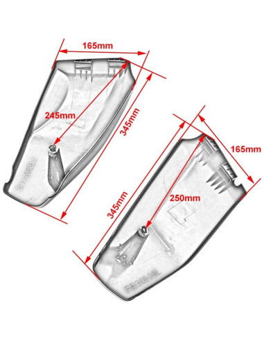 Cubiertas laterales Honda VTX 1300 R/S 2003-2009 - FENGREN