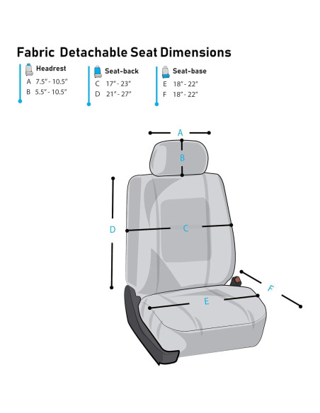 Fundas de Asiento de Auto TLH Malla 3D Negro Universal Fundas de Asiento de Auto TLH Malla 3D Negro Universal