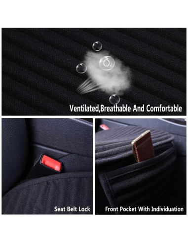 Fundas de Asiento de Coche Suninbox Universales Beige
