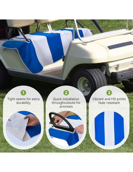 Fundas de Asiento para Carritos de Golf Warmiehomy Azul Marino Fundas de Asiento para Carritos de Golf Warmiehomy Azul Marino