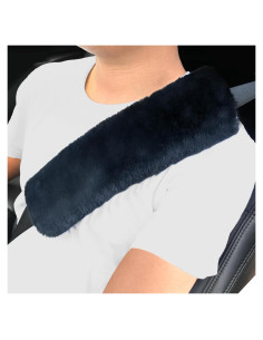 Funda de Cinturón de Seguridad Aegis Piel de Oveja Carbón 2Pack