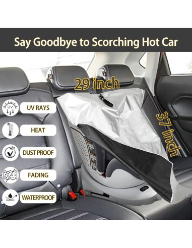 Cubierta de Sombra para Asiento de Coche Genérico 25.6x13.5 cm