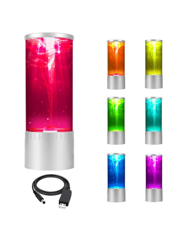Lámpara Tornado LED KACASHIP 27.94 cm 7 Colores USB