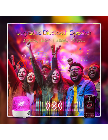 Lámpara Cubo Oceánica Luminorthe con Altavoz Bluetooth 16 Colores Lámpara Cubo Oceánica Luminorthe con Altavoz Bluetooth 16 Colores