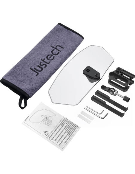 Parabrisas Universal Justech para Motocicleta - Humo Ajustable Parabrisas Universal Justech para Motocicleta - Humo Ajustable