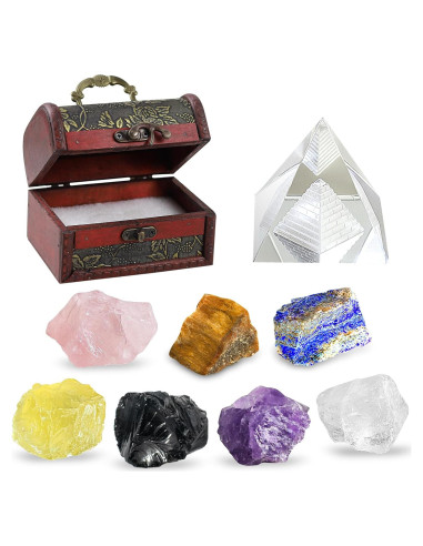 Conjunto de Cristales de Sanación TATOODAA 9 Piezas Chakra